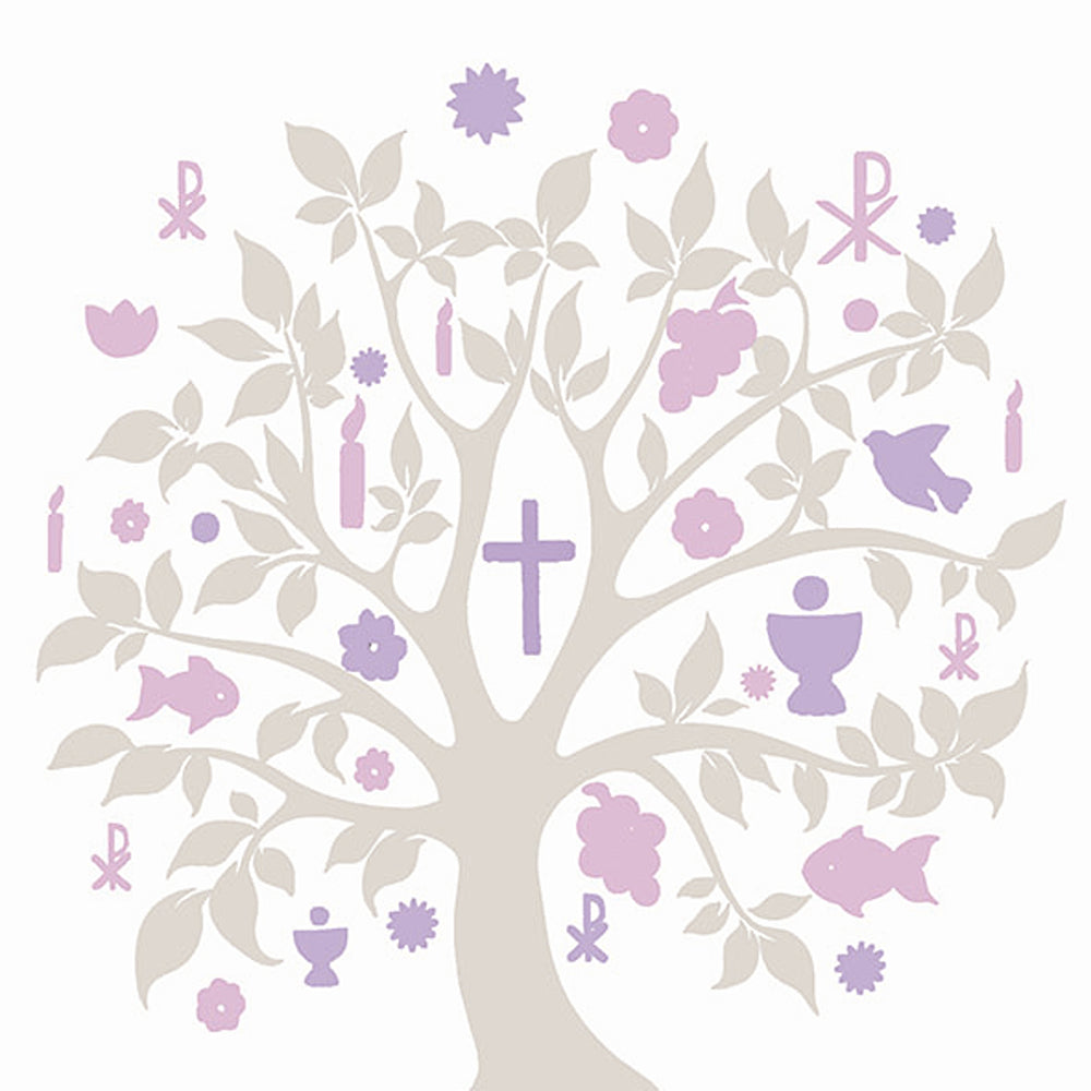 Ambiente Communion Symbols Napkins - Taupe - Pack of 20