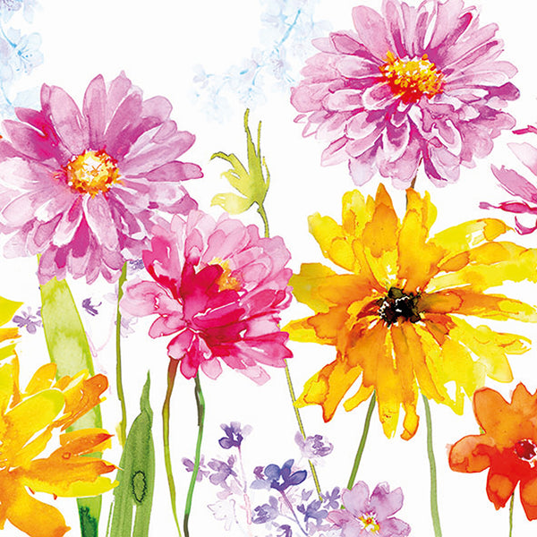 Ambiente Joy Floral Napkins - Watercolour Print - 20 Pack