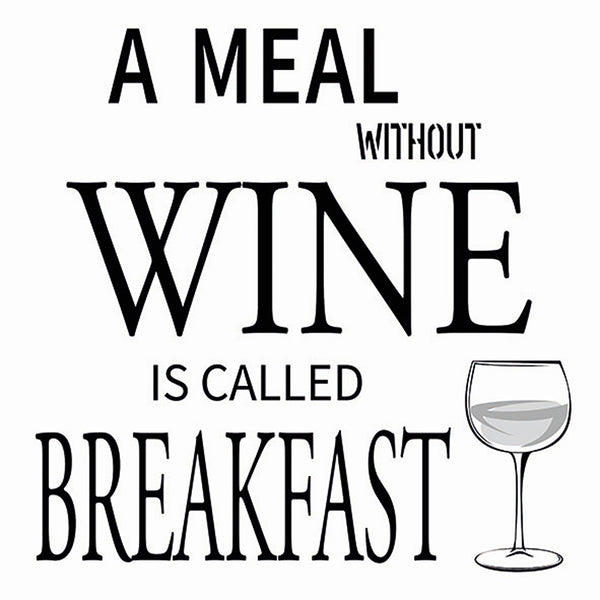 Ambiente A Meal Without Wine White Paper Napkins | Pack of 20