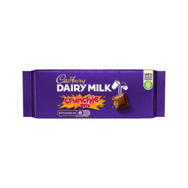 Cadbury's Dairy Milk Crunchie Chocolate Bar | 180g, Honeycomb Toffee Pieces