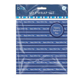 Best Dad Father's Day Gift Wrap Pack | Blue | 2 Sheets