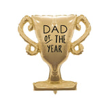 Best Dad Trophy Foil Balloon | Gold 34