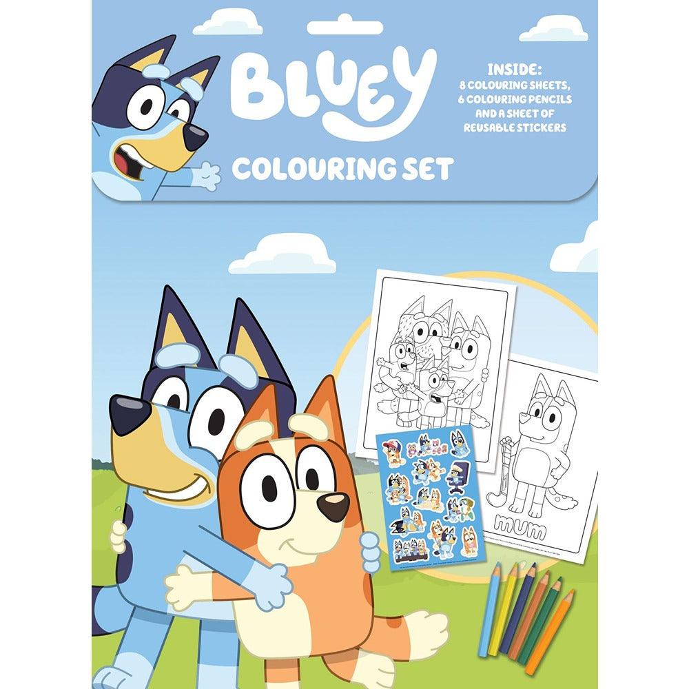 Bluey Colouring Set | 8 Sheets & 6 Pencils