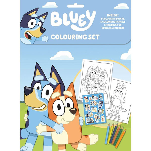 Bluey Colouring Set | 8 Sheets & 6 Pencils