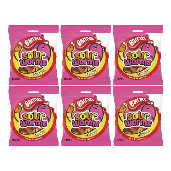 Barratt Sour Worms | Tangy Flavour Candy | 100g