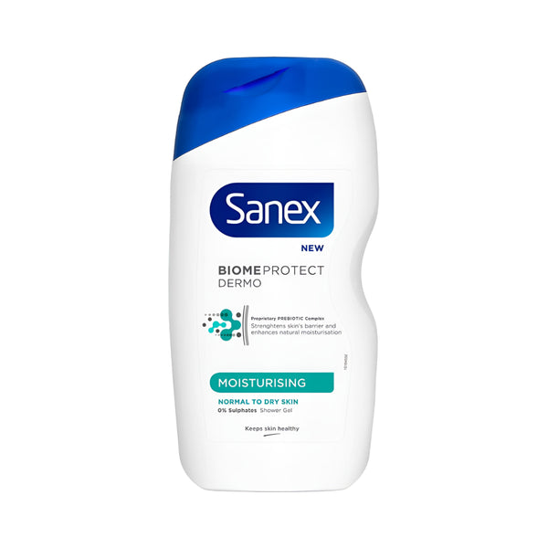 Sanex Dermo Moisturising Shower Gel | 450ml, 0% sulphates, normal to dry skin