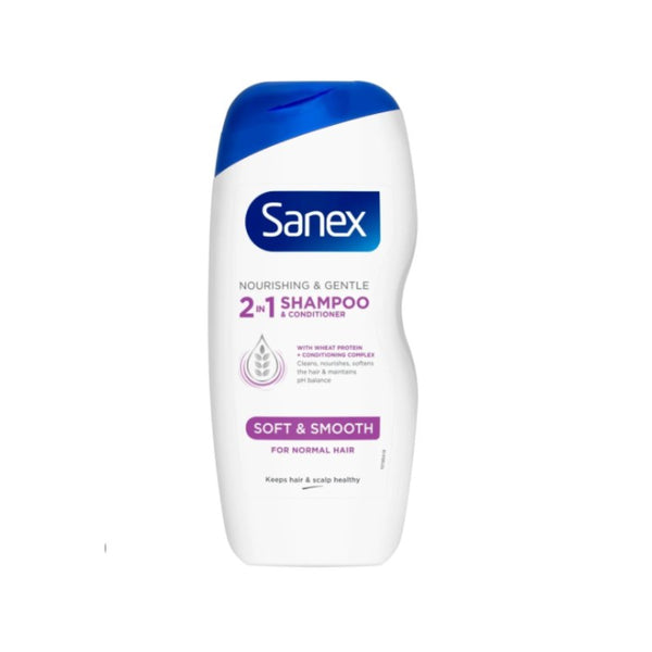 Sanex 2-in-1 Shampoo and Conditioner for Normal Hair | 250ml, pH-Balanced