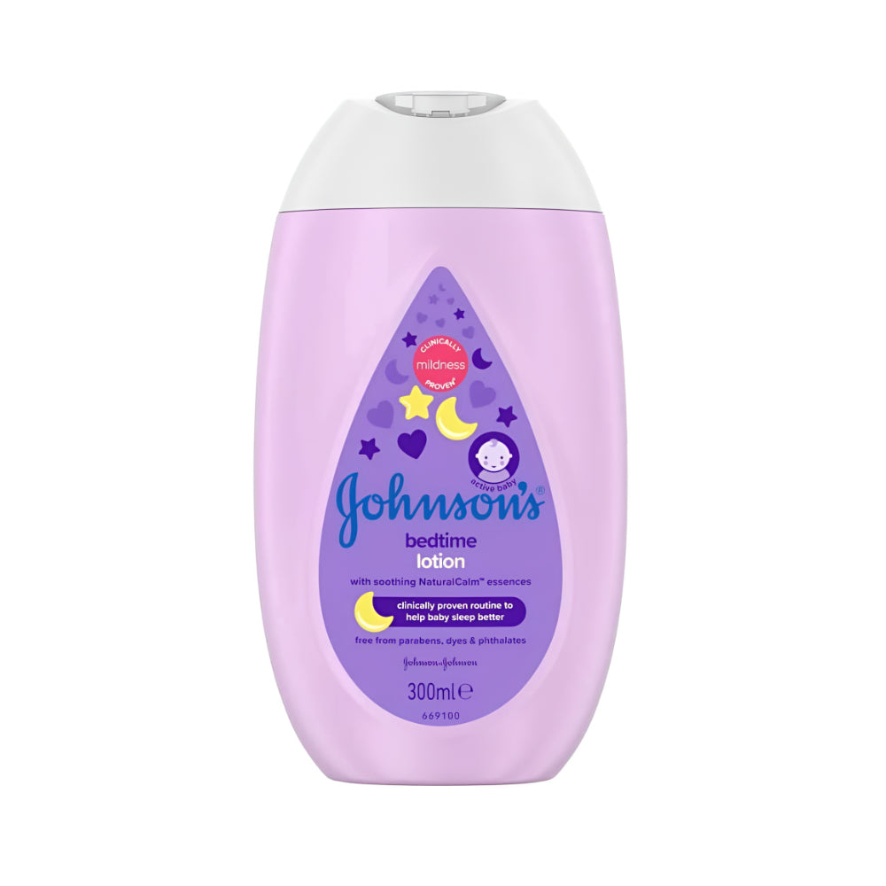 Johnson & Johnson Baby Bedtime Lotion | 300 ml, with NaturalCalm, Paraben-Free