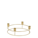 Dinner Candleholder Gold | Simple Design for Table Use