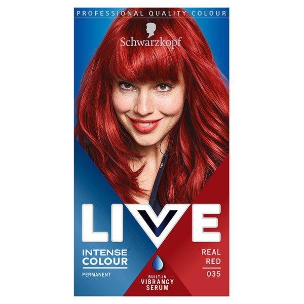 Schwarzkopf Live Intense Colour Hair Dye | Real Red 35 | Ammonia-Free