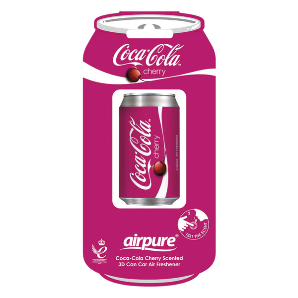 Coca Cola Cherry Vent Can Car Air Freshener | Odour Neutralising