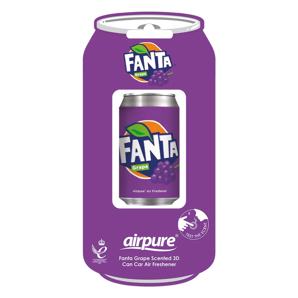 Fanta Grape Can Car Air Freshener | Purple 3D Hanging Can Design