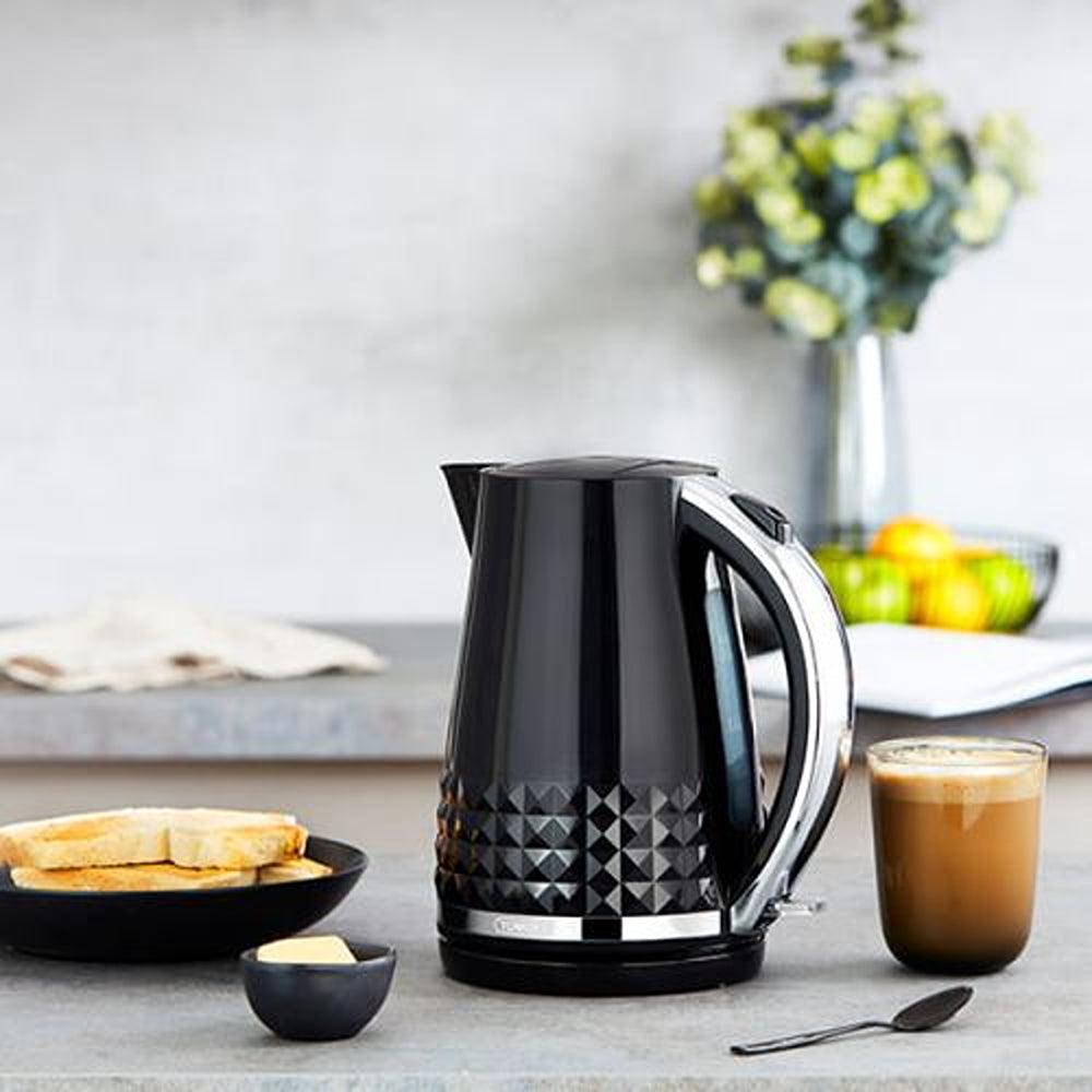 Tower Solitaire Black Kettle with Chrome Accents | 1.5L - Choice Stores