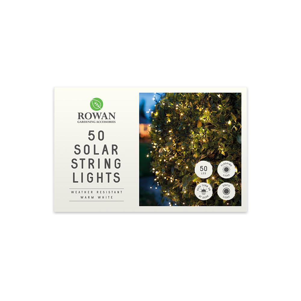50 LED Solar String Lights Warm White - Choice Stores