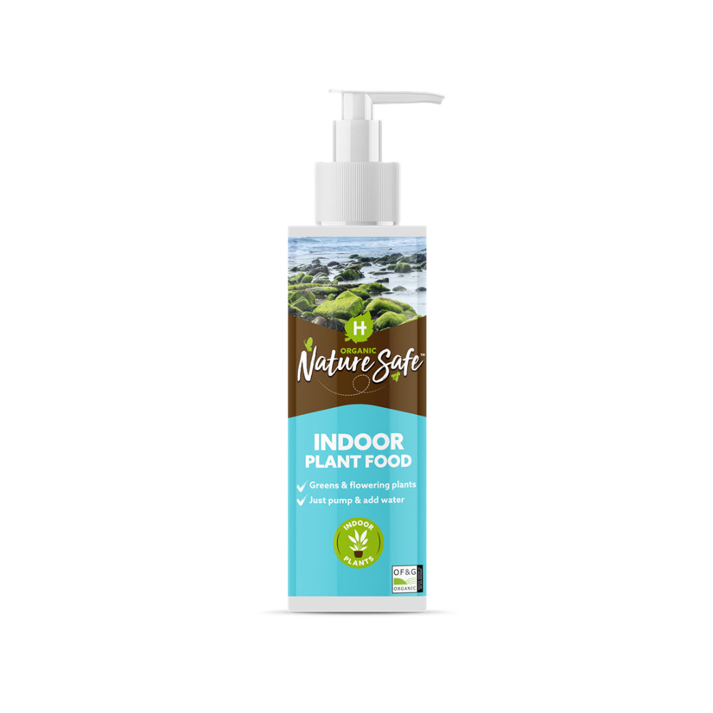 Nature Safe Organic Indoor Plant Liquid Feed | Pump Dispenser, 250ml