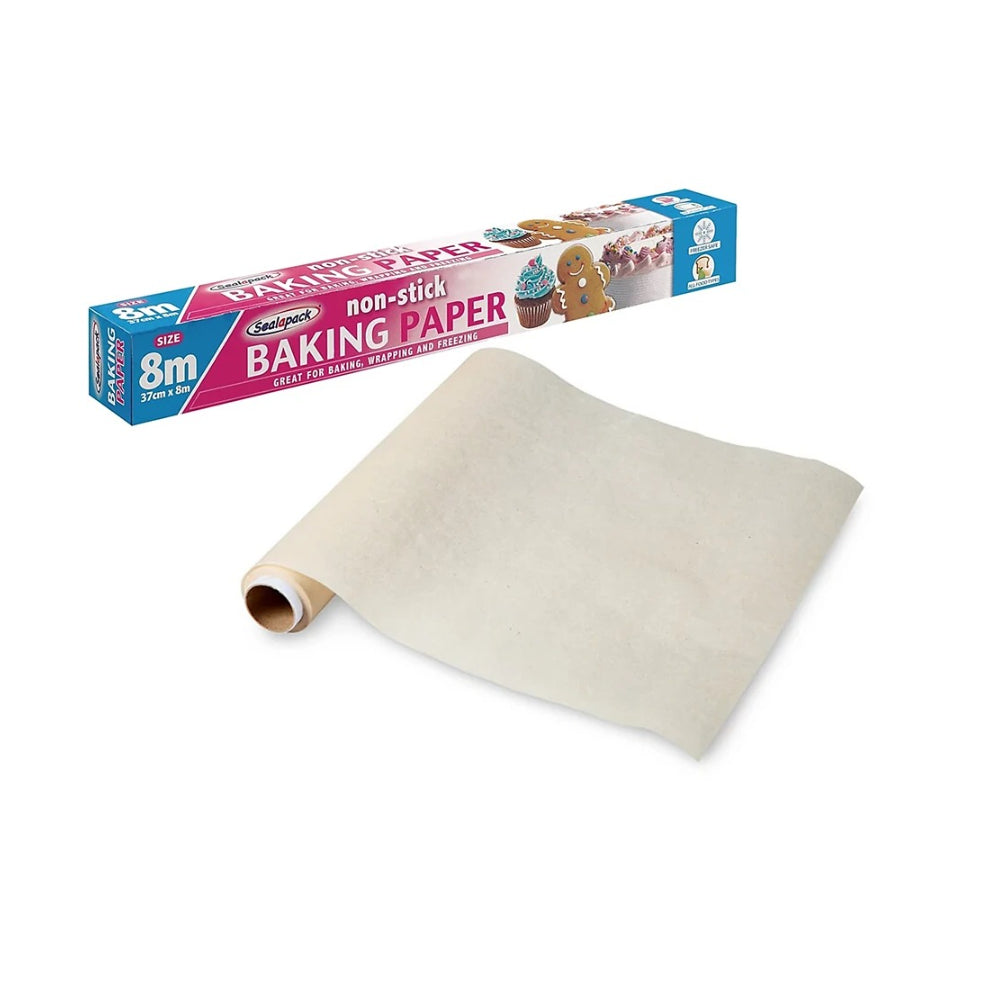 Sealapack Non-Stick Baking Paper Roll | 37cm x 8m, Freezer Safe