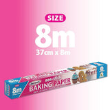 Sealapack Non-Stick Baking Paper Roll | 37cm x 8m, Freezer Safe
