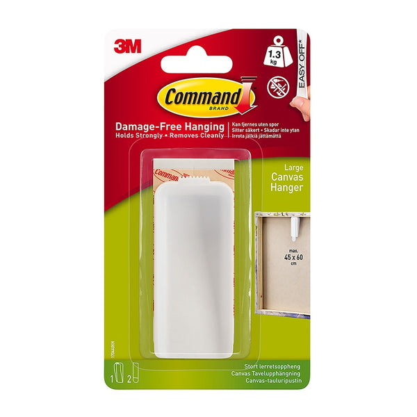Command Large Canvas Hanger | Holds Up to 1.3kg | For Canvases Up to 45 x 60cm