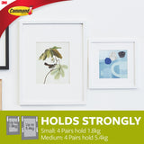 Command Medium Picture Hanging Strips | Holds up to 5.4 kg, Damage-Free, Repositionable