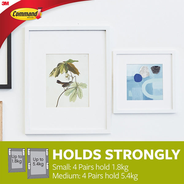 Command Medium Picture Hanging Strips | Holds up to 5.4 kg, Damage-Free, Repositionable