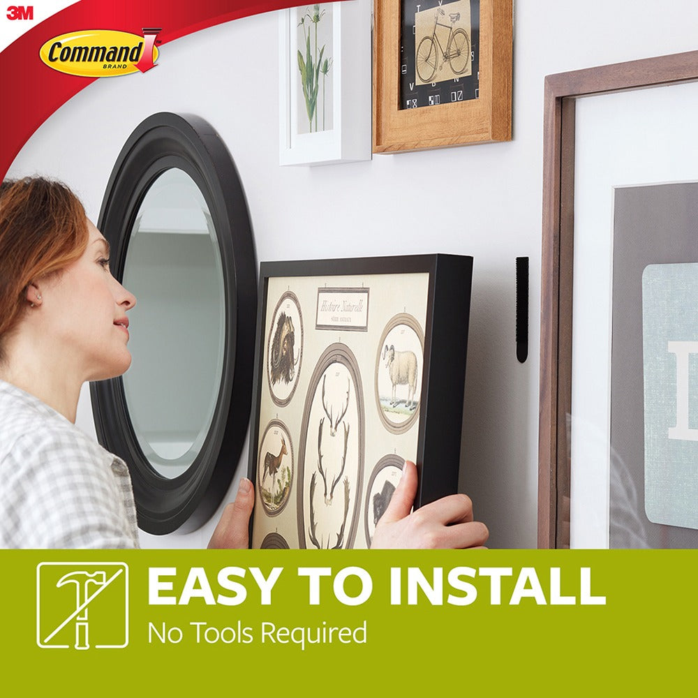 Command Large Picture Hanging Strips | Black | Supports up to 7.2 kg