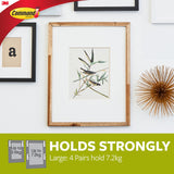 Command Large Picture Hanging Strips | Black | Supports up to 7.2 kg
