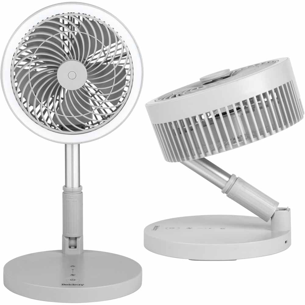 Beldray 3-in-1 Cordless Fan with LED Ring Light