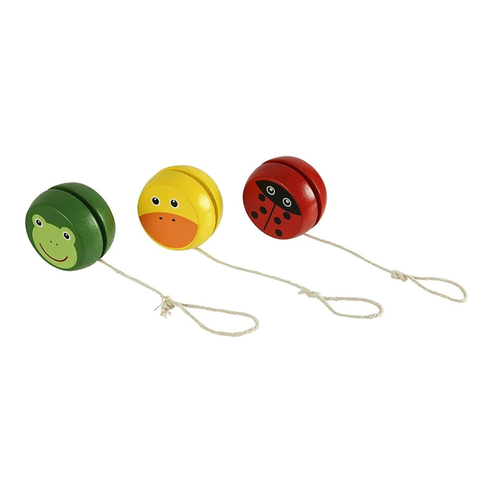 Wooden Yo-Yo Toy | Assorted Animal Designs, FSC-Certified, Ages 3+