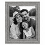 Frame It Nessa Grey Wood-Effect Photo Frame | 8 x 10, Wide Profile