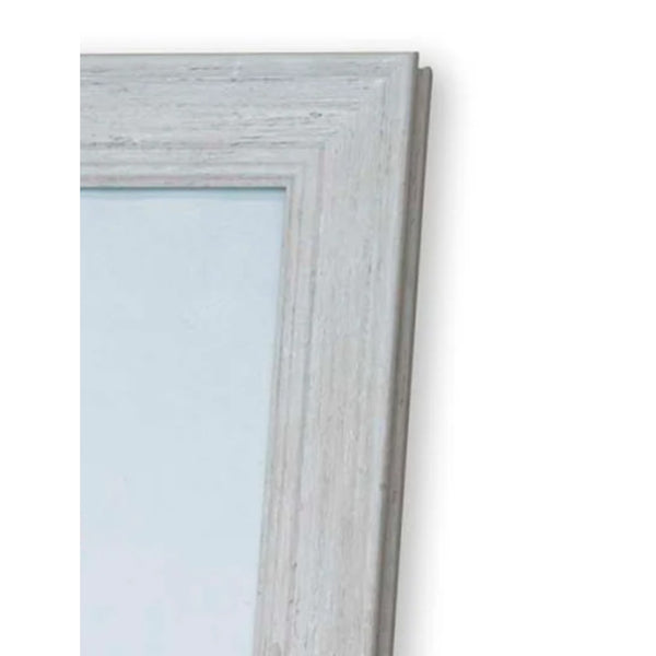 Frame It Millie Cream Woodgrain Photo Frame | 5 x 7 Inch, Dual Orientation