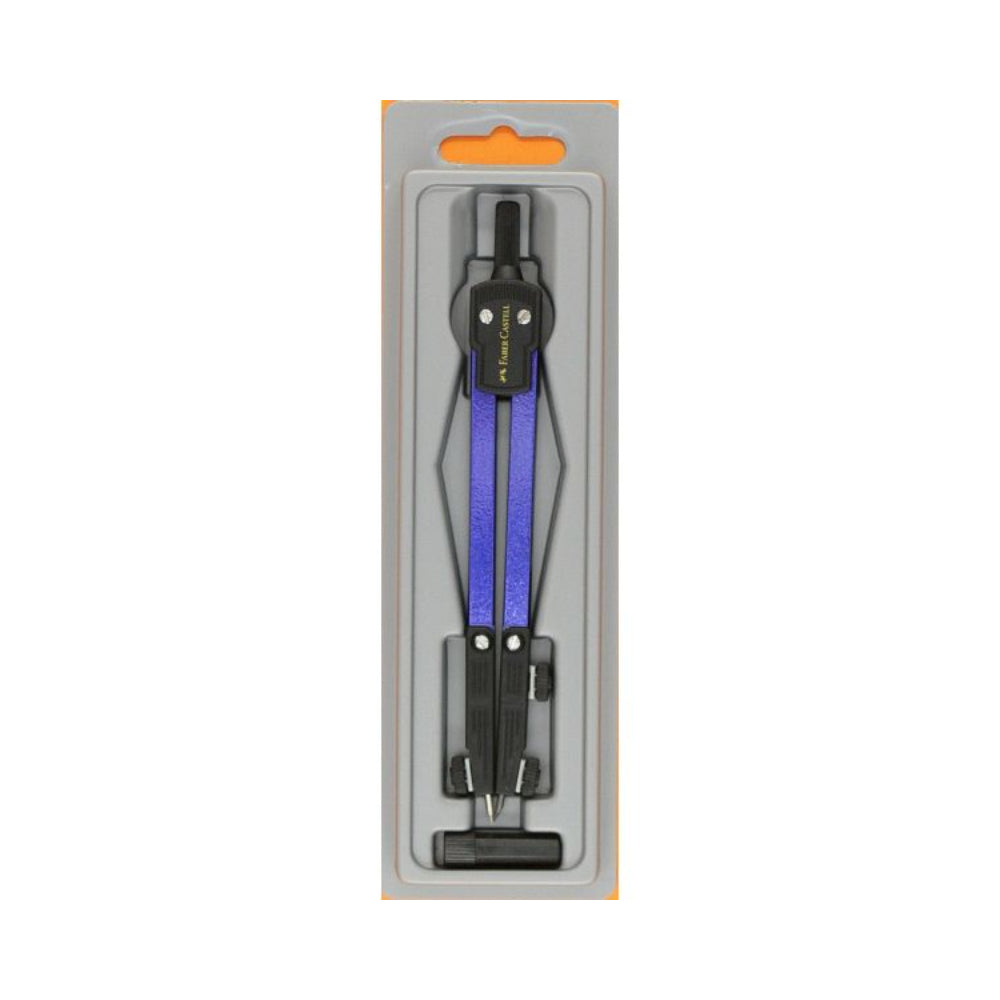 Faber Precision Drawing Compass Set | Blue and Black, Blister Carded
