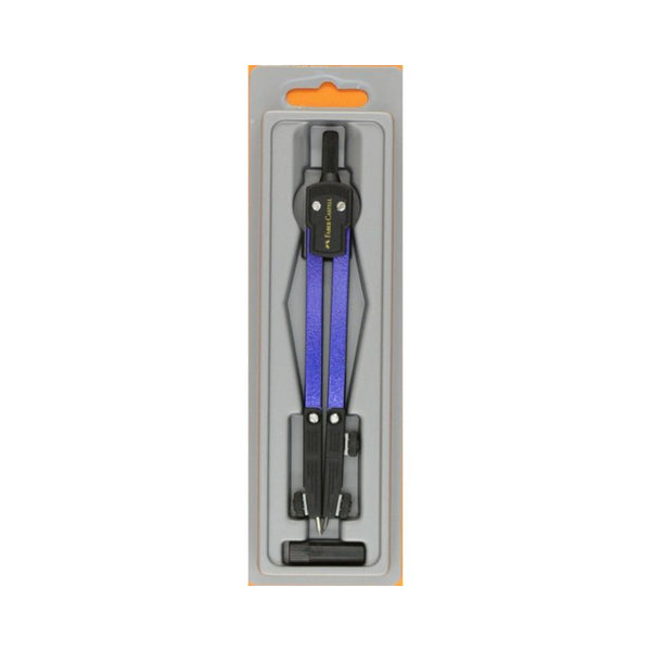 Faber Precision Drawing Compass Set | Blue and Black, Blister Carded