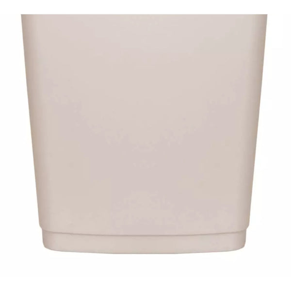 Taupe Slim Rectangular Swing Top Waste Bin | 12L, Concealed Lid