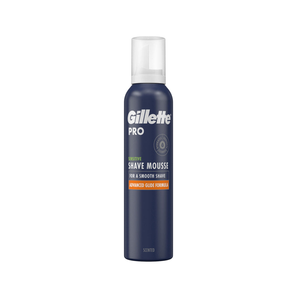 Gillette Pro Sensitive Shaving Mousse | Advanced Glide Formula, Pump Dispenser