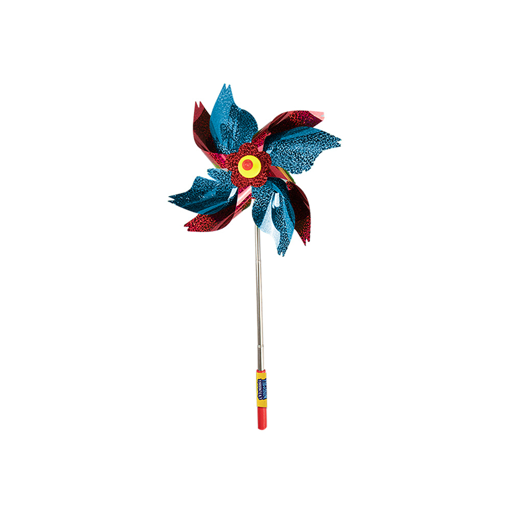 Hoot Extendable Bright  Holographic Windmill | Assorted Colours