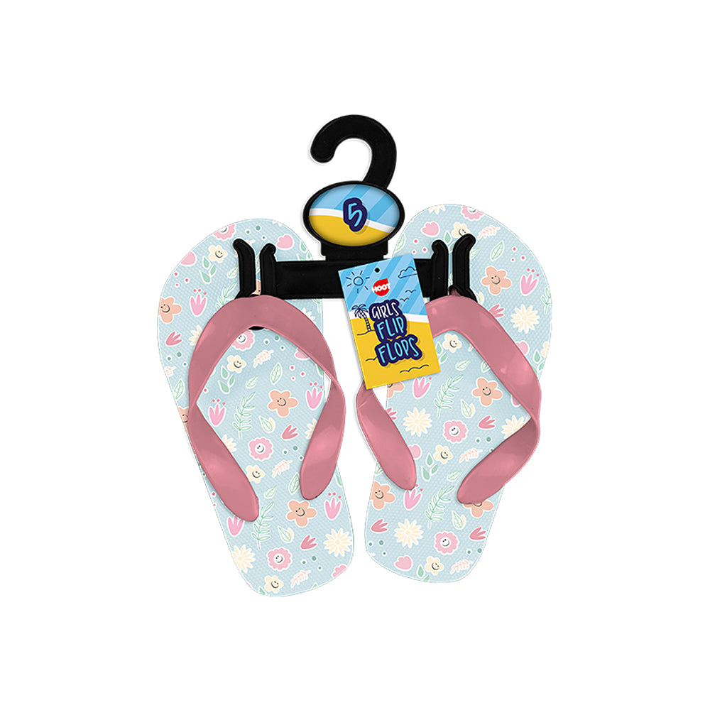 Hoot Girls Printed Flip Flops Sandals | Printed Footwear for Girls