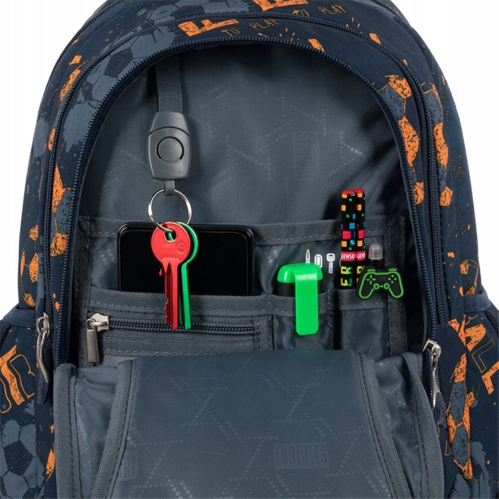 Football Themed 15 Inch School Bag for Boys Choice Stores