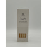 Ivory Unscented Tapered Candles - 10 Pack