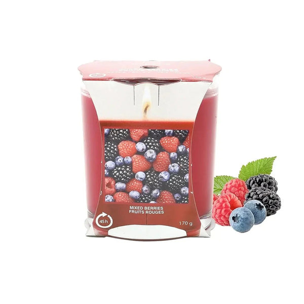 Baltus Mixed Berries Scented Glass Candle | 170 g, 45 Hour Burn Time