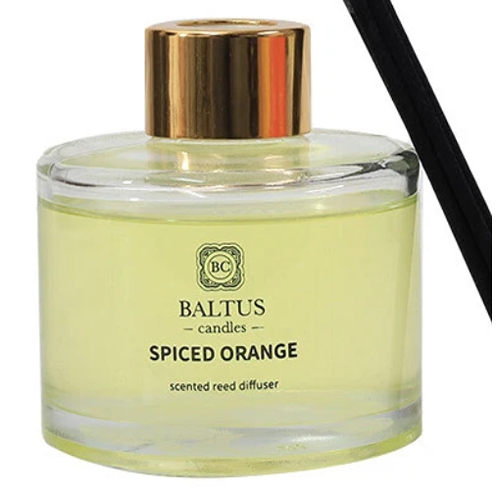 Baltus Spiced Orange Luxury Reed Diffuser | 100ml, Black Reeds