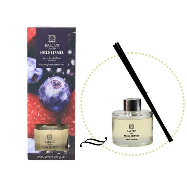 Baltus Mixed Berries Luxury Reed Diffuser | 100ml, Flameless