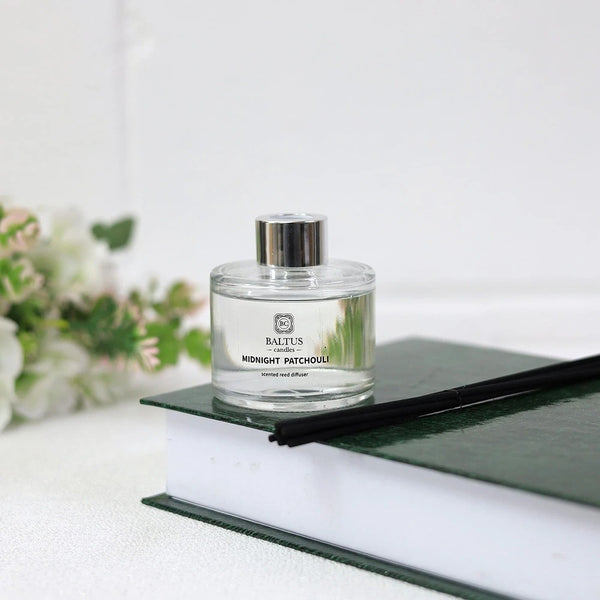 Baltus Midnight Patchouli Luxury Reed Diffuser | 100ml, Deep Blue