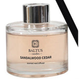 Baltus Sandalwood and Cedar Reed Diffuser | 100ml, Black Reeds