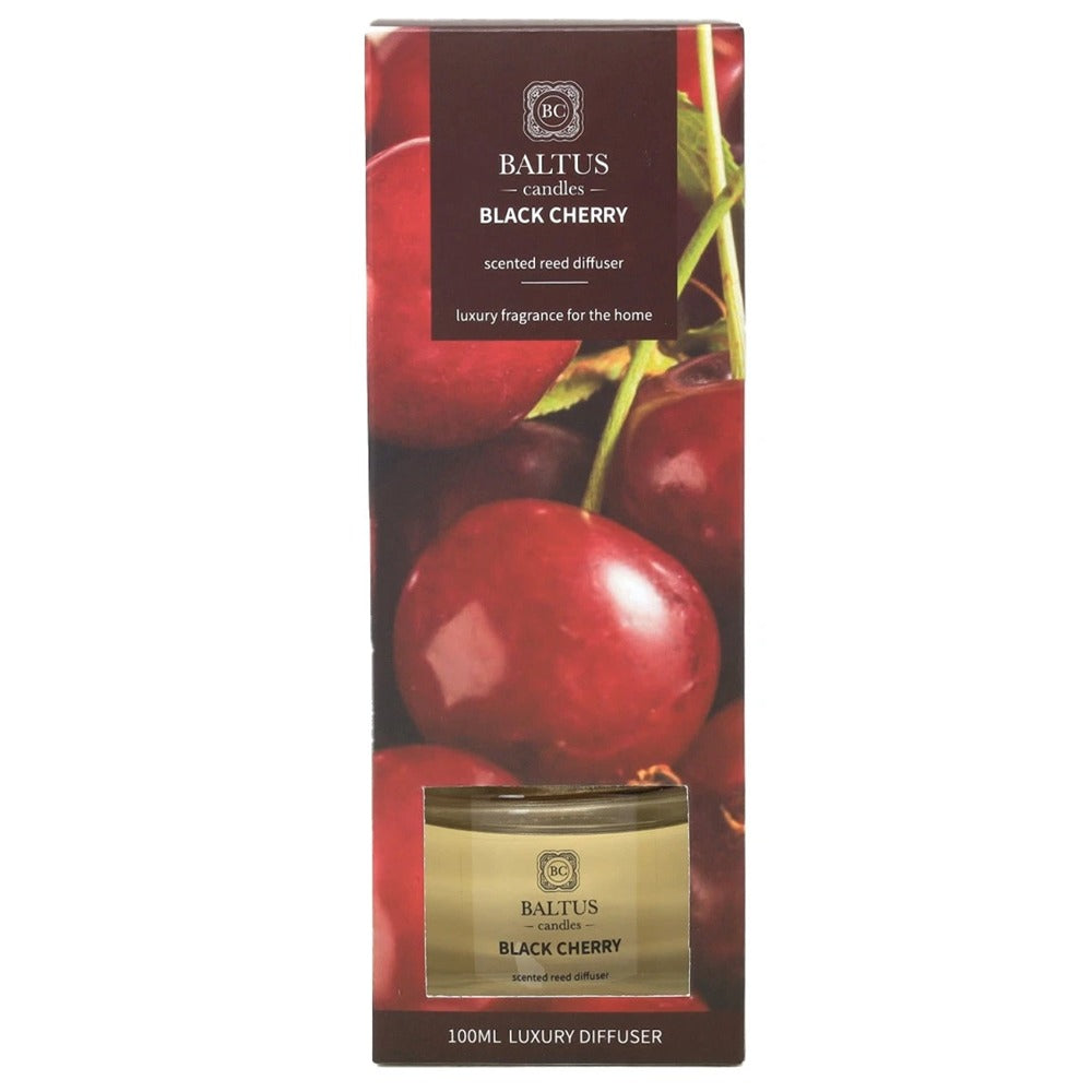 Baltus Black Cherry Luxury Reed Diffuser | 100ml, Fruity Home Fragrance