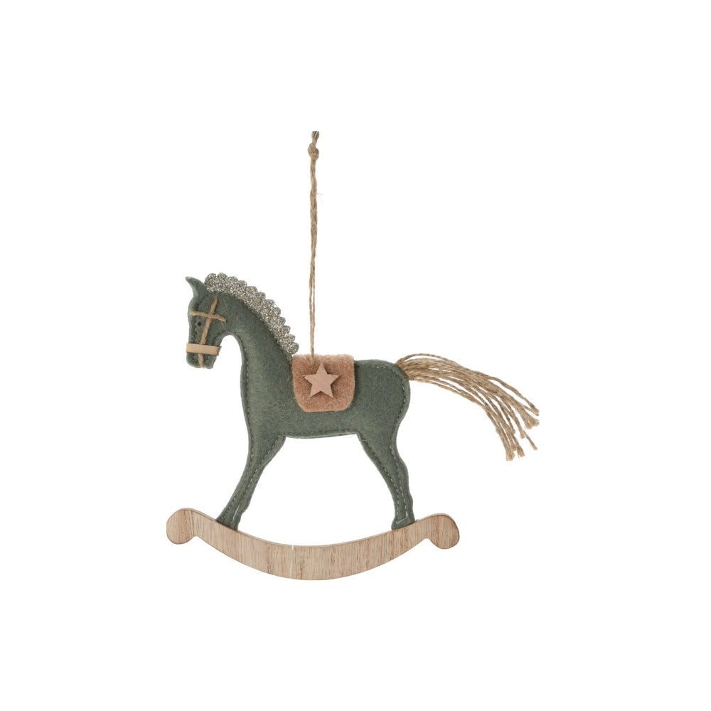 assorted decorative rocking horse decoration - 15cm