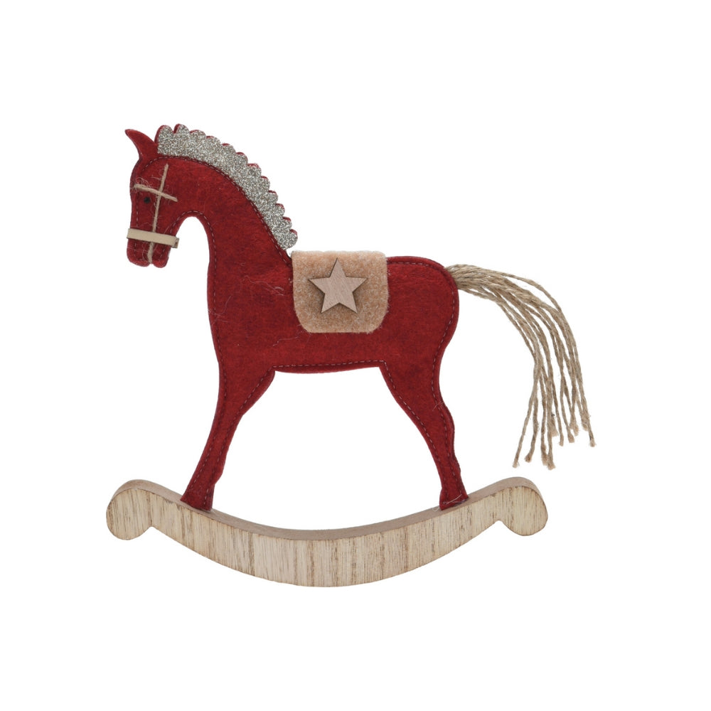 assorted decorative standing rocking horse decoration - 22cm