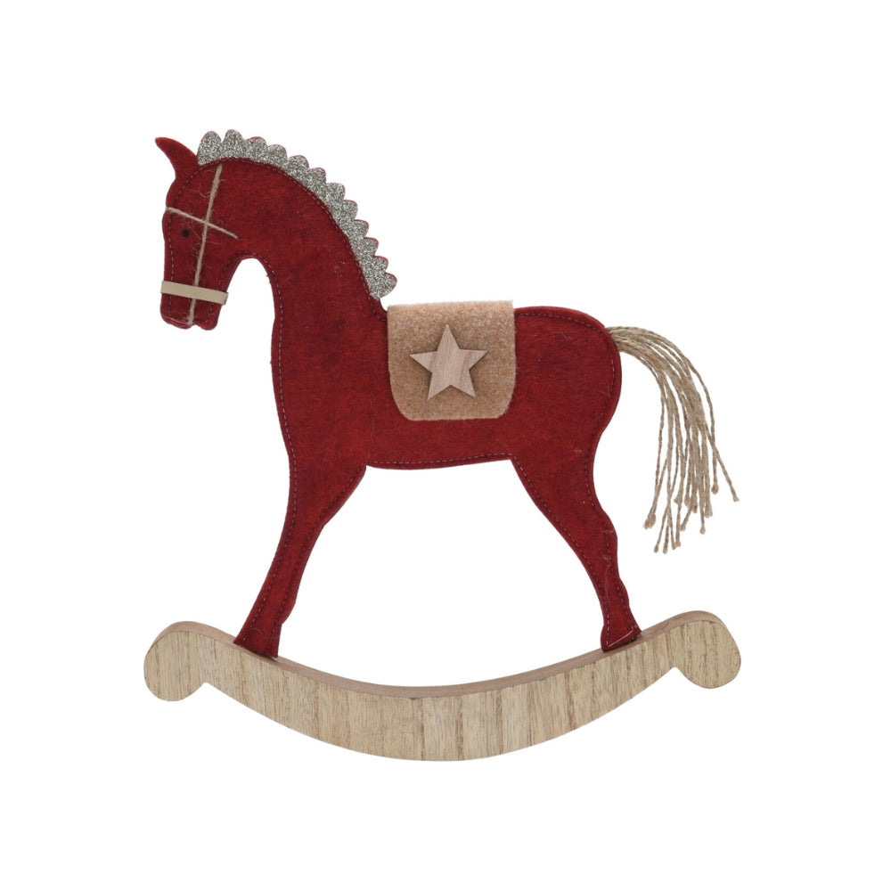 assorted decorative standing rocking horse decoration - 30cm