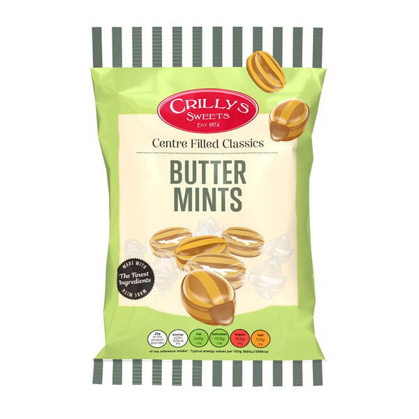 Crilly's Premium Butter Mints | Classic Flavour | 150g