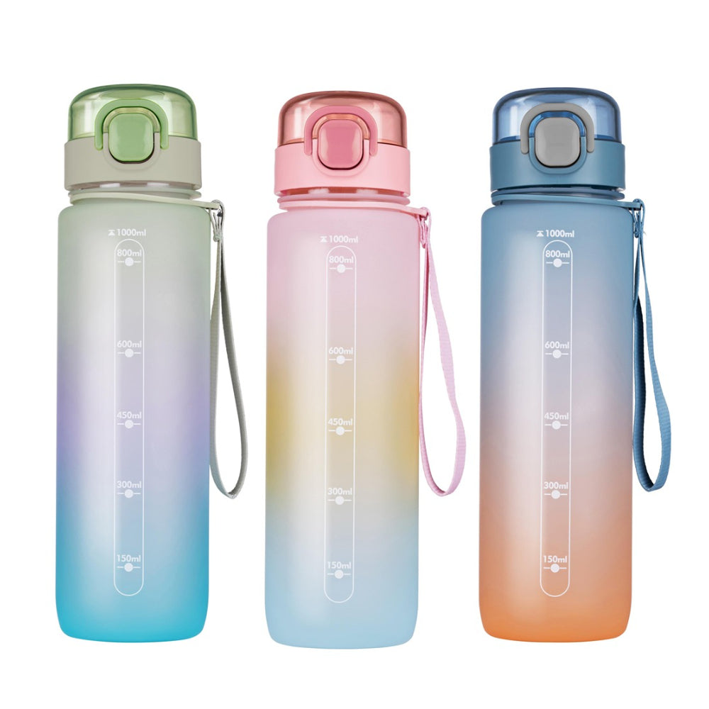 Cuisine Elegance Ombre Water Bottle - Flip-Top - 1L