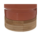 Atmosphera Peach Faux Plant in Two-Tone Ceramic Pot | 26cm Height